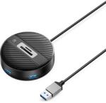 ORICO ORICO-4 portos USB-A USB3.0 HUB SD/TF porttal - kör alakú (ORICO-YS5-U3-03-BK-BP) (ORICO-YS5-U3-03-BK-BP)