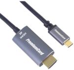PremiumCord kábel HDMI - USB-C, 4K2K60Hz, M/M, 1, 8m, fekete KU31HDMI03 (KU31HDMI03)