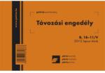 B. 18-11/V 105x70mm 50x2lap "Távozási engedély" nyomtatvány (B.18-11/V) - pcx