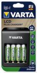 VARTA Plug elemtöltő AA/AAA/9V 4xAA 2100 mAh LCD kijelző (57687101441) v57687101441 (v57687101441)