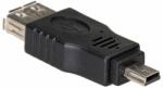 Akyga AK-AD-07 USB-AF/miniUSB (5-pólusú) adapter Black (AK-AD-07) - pcx