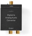 Nedis ACON2510BK digital - analóg konverter, digitális koax RCA bemenet - 2x RCA kimenet (ACON2510BK) - pcx