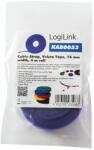 LogiLink KAB0053 tépőzáras kábelkötegelő 4m kék (KAB0053)