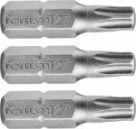 Fortum behajtóhegy TORX, 3 db, S2 acél; T 10x25mm, bliszteren