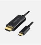 Approx Átalakító - Type-C to HDMI (4K/60Hz, 1.2m) Fekete APPC52 (APPC52)
