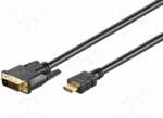 Goobay 51881 1, 5m aranyozott HDMI-DVI kábel