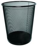  Papírkosár fémhálós fekete 12L (C02936)