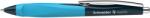 Schneider Golyóstoll, 0, 5 mm, nyomógombos, sötétkék-ciánkék színű tolltest, SCHNEIDER "Haptify", kék 135323 (135323)
