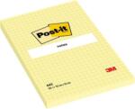 3M POSTIT Post-it 102x152mm kockás öntapadós sárga jegyzettömb 100 PEFC, SGSCH-PEFC-COC-110078 7100172739 (7100172739)