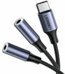 UGREEN USB-C - 2x3, 5mm jack AUX Audio elosztó 25cm (30732) ugreen30732 (ugreen30732)