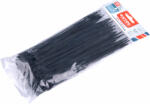 Extol Premium kábelkötegelő 7, 2x300 mm 100db, többször használható (oldható) fekete nylon; UV-, sav- és lúgálló