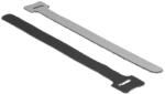 Delock Hurkolható rögzítok, 200 mm x 12 mm (H x Sz), 10 darab, fekete