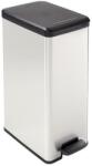 Keter Pedálos szemetes, 40 l, CURVER "Slim Bin", fekete-ezüst 213298 (213298)