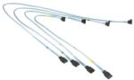 Supermicro Kábel Sett 4 SATA 40-50-60-70 cm CBL-0180L-01 (CBL-0180L-01)