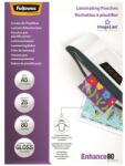 Fellowes Meleglamináló fólia, 80 mikron, A5, fényes, 25 db, FELLOWES 5396003 (5396003)