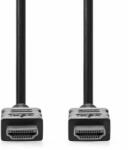 Nedis Cablu HDMI de mare viteză Ethernet | Conector HDMI | Conector HDMI | Conector HDMI | 4K@30Hz | ARC | 10, 2 Gbps | 1, 00 m | Rotund | PVC | Negru | Etichetă (CVGL34002BK10)