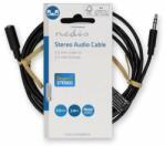 Nedis Cablu audio stereo | Ștecher de 3, 5 mm | Soclu de 3, 5 mm | Placat cu nichel | 2, 00 m | Rotund | Negru | Etichetă (CAGL22050BK20)