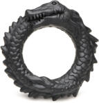 Creature Cocks Black Caiman Silicone Cock Ring Inel pentru penis