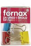 Fornax Binderkapocs 25mm, BC-31, 4 db műanyag dobozban, Fornax színes (A-31) - pepita