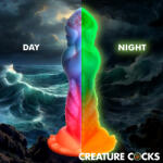 Creature Cocks Aqua-Cock Glow-in-the-Dark Silicone Dildo Dildo
