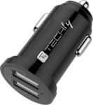 TECHLY IUSB2-CAR5-A48 2x USB-A Autós töltő - Fekete (24W) (IUSB2-CAR5-A48)