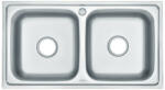  Nago szögletes két medencés rozsdamentes mosogató (LS-7843C)