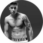 Pictu Hap Ehető papír Justin Bieber tetoválással 19, 5 cm - Pictu Hap (pic9000898_kruh)