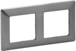 Legrand Valena Life kettős keret Inox dekor (754152) (754152)