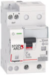 Legrand DX3 Stop Arc Íveszárlat érzékelő kombinált áram-védőkapcsoló C16 10000A alsó betáp BIC (415967) (415967)