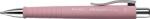 Faber-Castell Golyóstoll, 0, 7 mm, nyomógombos, rózsaszín tolltest, FABER-CASTELL "Poly Ball", kék (TFC241127) - irodaoutlet