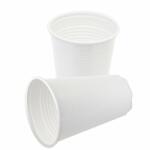  Műanyag pohár, 2, 3 dl, 100 db, fehér (KHMU010) - irodaoutlet