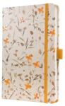 Sigel Jegyzetfüzet, exkluzív, 135x203 mm, vonalas, 87 lap, keményfedeles, SIGEL "Jolie" Bloom Orange (SIJN341)