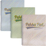  Traders Pukka Pad Jotta spirálfüzet (A4, 200old. vonalas), Haze, pasztell, 3-féle (9865-HZE)