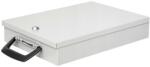 WEDO Fém dokumentum tároló doboz, A4, 35, 5x26x6, 7 cm, WEDO világos szürke (UW020) - irodaoutlet