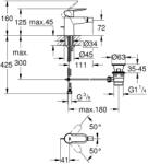 GROHE StartEdge Egykaros bidécsaptelep, króm (23345000)