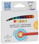 Primo Zsírkréta PRIMO kerek hegyezett 12 színű (0501PC12E) - tonerpiac