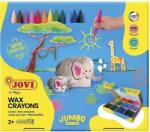 Jovi Jumbo Easy Grip Case Triangular Wax Crayons Creioane cu ceară Culori asortate 300 buc (979)