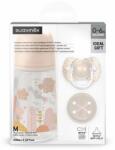 Suavinex cumisüvegszett 270 ml + cumi 0-6m + klipsz Dreams - rózsaszínű
