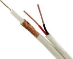 TSY Cable Cablu coaxial TSY TSY-RG59+2X0.75-W, RG59, 1m, White (TSY-RG59+2X0.75-W_1m)