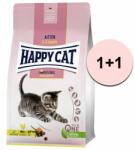 Happy Cat Happy Cat Kitten Land Geflügel / Carne de pasăre 1, 3 kg 1+1 GRATUIT