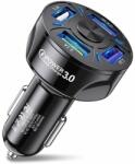  Mobilly încărcător auto, 4x USB-A, încărcare rapidă QuickCharge 3.0, negru (XXX)