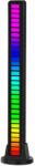  Hangra reagáló RGB L022 LED-es fénypanel, 32 lámpa