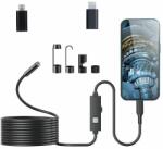 Inskam W400 USB-C/Lightning endoszkóp 5, 5 mm 1440p, 5 m-es fix kábellel (W400-5.5mm-5m-USB-C-to-Lightning)