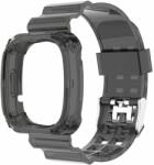 Mobilly szíj Fitbit versa3 és Sense, 20 mm, TPU, fekete (286 DSV3-03-00F black 22mm)