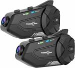 FreedConn R1 Pro Twin Pack kihangosító sisakra szerelt kamera headset, motorkerékpár headset (R1-Pro dual pack)