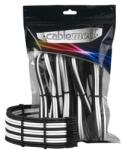 CableMod Set cabluri prelungitoare CableMod PRO ModMesh 12VHPWR StealthSense (3x8-pini PCIe), cleme incluse, Black/White, CM-PCAB-16P3KIT-NKKW-3PK-R-SS