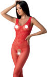  Passion elől-hátul mintás, alul nyitott hálós cicaruha (piros) - ovszer-vasarlas