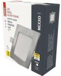 EMOS LED süllyesztett lámpatest NEXXO, négyzet, ezüst, 7W, CCT - dellaprint