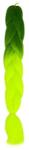  Szintetikus hajfonat, 60 cm, zöld/neonzöld