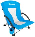  Camping összecsukható szék KING CAMP Deluxe karfával acél - kék